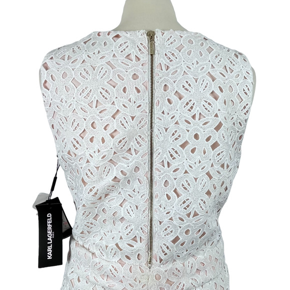 KARL LAGERFELD White Lace Dress - Picture 9 of 14